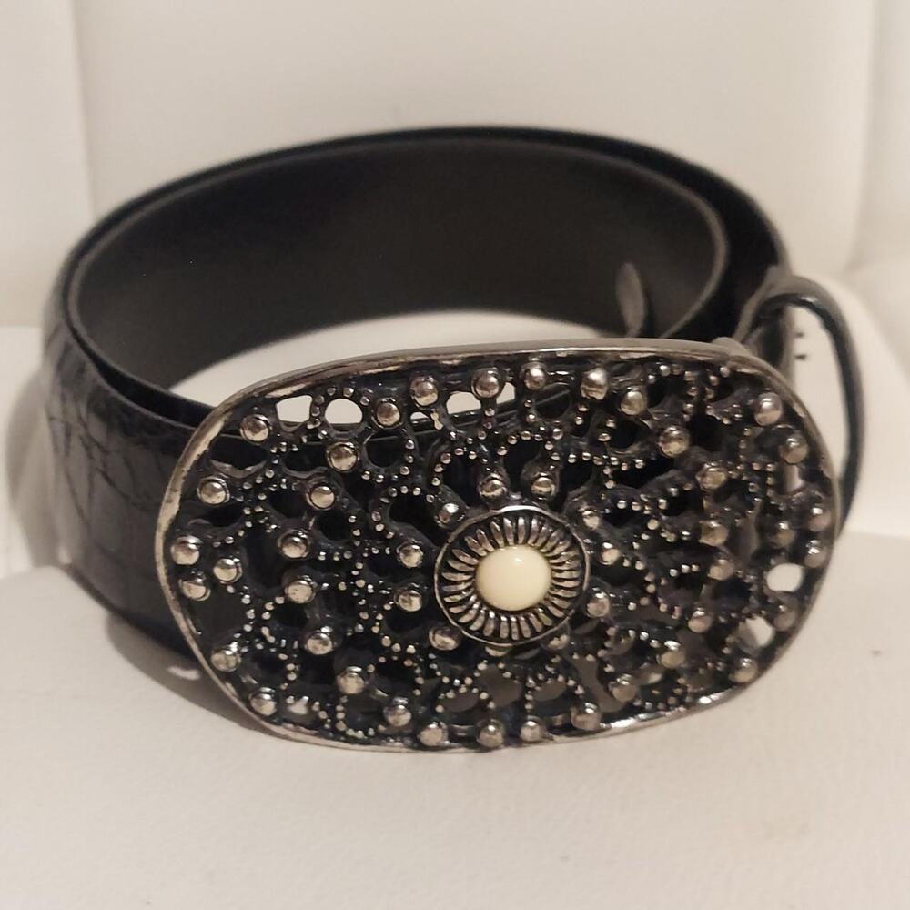 Juliana Collezione Women's US S 32 (36") Western Embellished Leather Belt NWOT